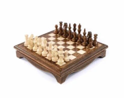 Échiquier Sur Pied Et Son Jeu D'Échecs