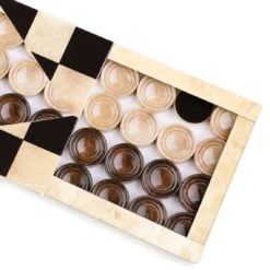 Échiquier Lustré En Hêtre Et Son Jeu D'Échecs En Noyer -Internationalité Échecs Magasin echiquier vernis hetre jeu echecs blanc