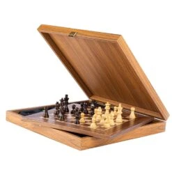 Ensemble Grande Taille Échiquier En Bois D'Acajou -Internationalité Échecs Magasin ensemble echiquier noyer echec et mat 72f28656 cf39 4b35 98cd 8b0a333610d2