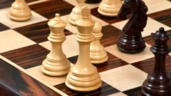 Pièces D'Échecs Staunton En Bois D'ébène -Internationalité Échecs Magasin figurines dechecs luxe