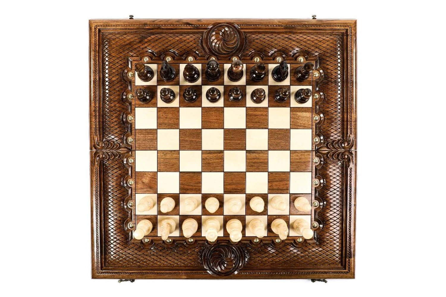 Grand Jeu D'Échecs En Bois 4 Grand Jeu D'Échecs En Bois – Image 2