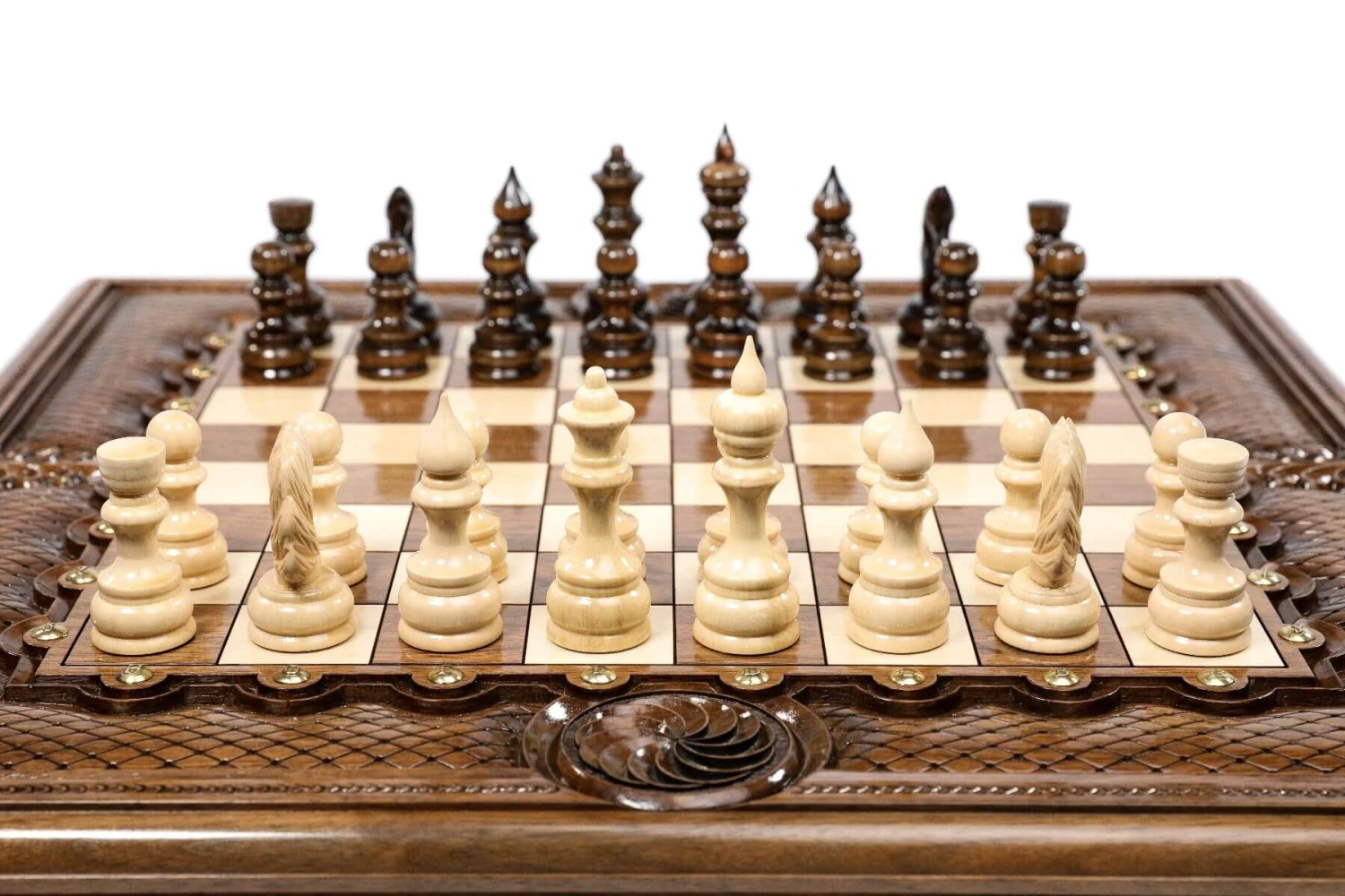 Grand Jeu D'Échecs En Bois 13 Grand Jeu D'Échecs En Bois – Image 11