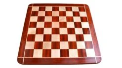 Grand Plateau D'Échecs En Bois De Rose