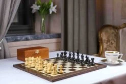 Jeu D'Échecs Noblesse En Bois D'Ébène Et D'Érable -Internationalité Échecs Magasin hotel 28 min 5000x 2 1