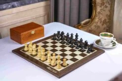 Jeu D'Échecs Noblesse En Bois D'Ébène Et D'Érable -Internationalité Échecs Magasin hotel 29 min 5000x 2 1