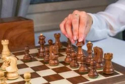 Jeu D'Échecs Distinction En Bois D'Érable Et De Noyer -Internationalité Échecs Magasin hotel 56 min 5000x min