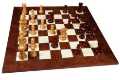 Jeu D'Échecs En Bois De Luxe -Internationalité Échecs Magasin jeu dechecs bois luxe roi