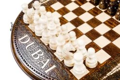 Jeu D'Échecs Circulaire En Bois -Internationalité Échecs Magasin jeu dechecs circulaire tour