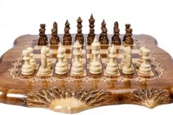 Jeu D'Échecs De Voyage De Luxe -Internationalité Échecs Magasin jeu dechecs de voyage luxe pions blancs
