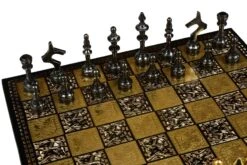 Jeu D'Échecs En Acier -Internationalité Échecs Magasin jeu dechecs en acier laiton