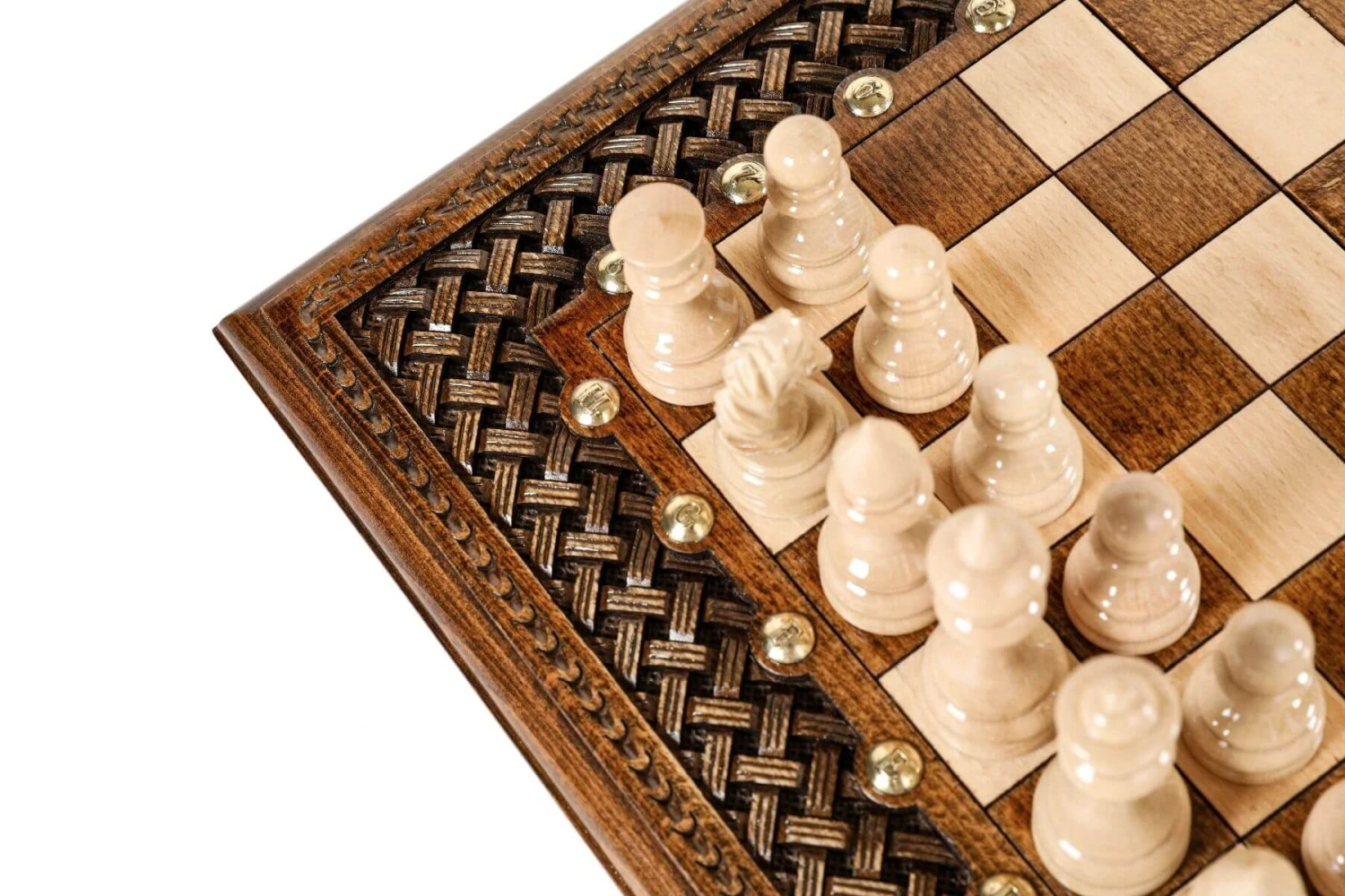 Jeu D'Échecs En Bois 40 Cm 5 Jeu D'Échecs En Bois 40 Cm – Image 3