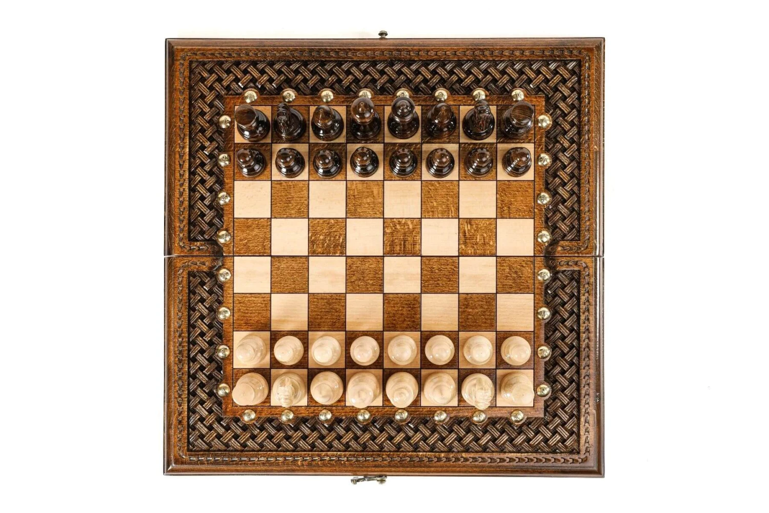 Jeu D'Échecs En Bois 40 Cm 4 Jeu D'Échecs En Bois 40 Cm – Image 2