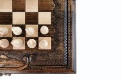 Jeu D'Échecs En Bois Laqué -Internationalité Échecs Magasin jeu dechecs en bois laque pions noirs