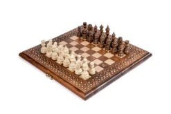 Jeu D'Echecs En Bois Original