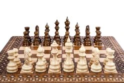 Jeu D'Echecs En Bois Original -Internationalité Échecs Magasin jeu dechecs en bois original noyer