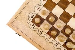 Coffret Jeu D'Échecs Et Backgammon 19 Coffret Jeu D'Échecs Et Backgammon -Internationalité Échecs Magasin jeu dechecs et backgammon pions blancs