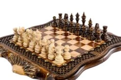 Jeu D'Échecs Médiéval -Internationalité Échecs Magasin jeu dechecs medieval bois