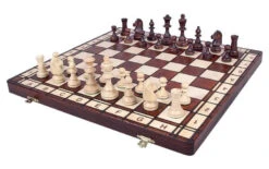 Jeu D'Échecs Polonais En Bois De Hêtre