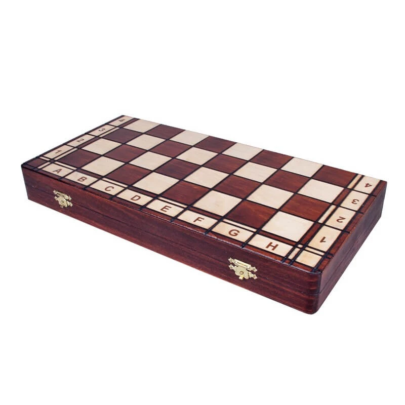 Jeu D'Échecs Polonais En Bois De Hêtre 6 Jeu D'Échecs Polonais En Bois De Hêtre – Image 4