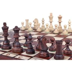 Jeu D'Échecs Polonais En Bois De Hêtre 12 Jeu D'Échecs Polonais En Bois De Hêtre -Internationalité Échecs Magasin jeu dechecs polonais roi
