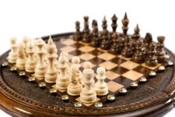 Jeu D'Échecs Rond En Bois -Internationalité Échecs Magasin jeu dechecs rond bois