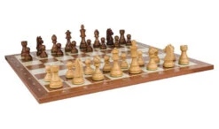 Jeu D'Échecs Sur Mesure En Bois D'Acajou