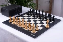 Jeu D'Échecs Épique En Bois D'Ébène Et D'Érable 14 Jeu D'Échecs Épique En Bois D'Ébène Et D'Érable -Internationalité Échecs Magasin jeu echecs anigre luxe
