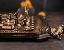 Jeu D'Échecs En Bronze -Internationalité Échecs Magasin jeu echecs bois