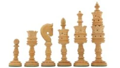 Jeu D'Échecs En Bois D'Ébène 9 Jeu D'Échecs En Bois D'Ébène -Internationalité Échecs Magasin jeu echecs bois ebene fait main blanc