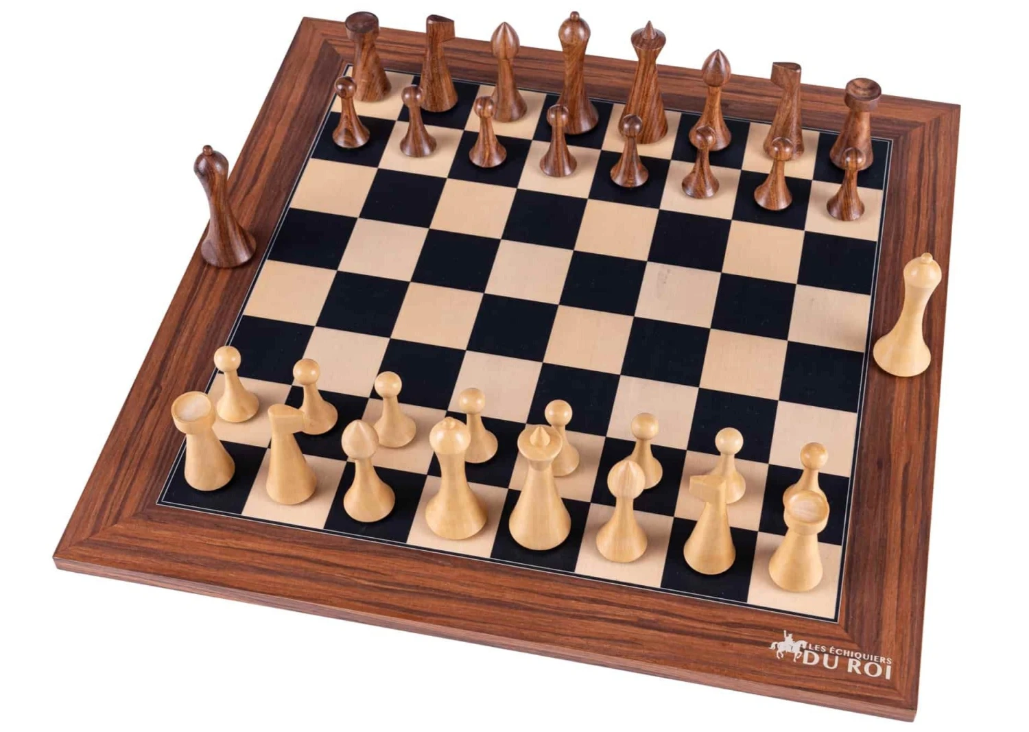 Jeu D'Échecs Moderne Minimaliste En Bois 14 Jeu D'Échecs Moderne Minimaliste En Bois – Image 12