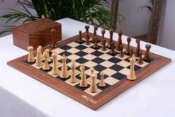 Jeu D'Échecs Moderne Minimaliste En Bois 16 Jeu D'Échecs Moderne Minimaliste En Bois -Internationalité Échecs Magasin jeu echecs bois minimaliste plateau