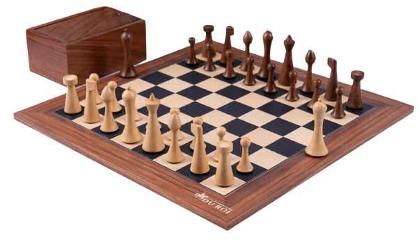 Jeu D'Échecs Moderne Minimaliste En Bois 3 Jeu D'Échecs Moderne Minimaliste En Bois