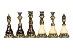 Jeu D'Échecs En Bronze -Internationalité Échecs Magasin jeu echecs bronze fou face