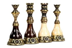 Jeu D'Échecs En Bronze -Internationalité Échecs Magasin jeu echecs bronze rois reines