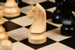 Jeu D'échecs En Buis Ebonisé 14 Jeu D'échecs En Buis Ebonisé -Internationalité Échecs Magasin jeu echecs en buis cheval