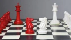 Jeu D'échecs Rouge En Os -Internationalité Échecs Magasin jeu echecs en os feutre