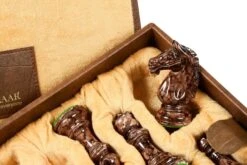 Coffret De Luxe Jeu D'échecs Marbre -Internationalité Échecs Magasin jeu echecs marbre cavalier