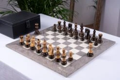 Jeu D'Échecs Prestige En Bois De Frêne (Haute Brillance) 19 Jeu D'Échecs Prestige En Bois De Frêne (Haute Brillance) -Internationalité Échecs Magasin jeu echecs prestige jouer
