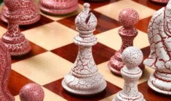 Jeu D'Échecs Rose Craquelé 12 Jeu D'Échecs Rose Craquelé -Internationalité Échecs Magasin jeu echecs rose bois