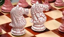 Jeu D'Échecs Rose Craquelé 15 Jeu D'Échecs Rose Craquelé -Internationalité Échecs Magasin jeu echecs rose cavalier