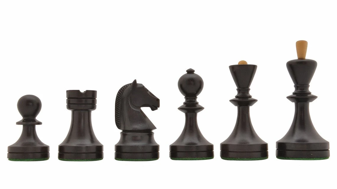 Jeu D'Échecs Russe En Buis Et En Bois D'Ebène 4 Jeu D'Échecs Russe En Buis Et En Bois D'Ebène – Image 2