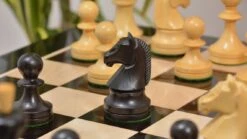 Jeu D'Échecs Russe En Buis Et En Bois D'Ebène 19 Jeu D'Échecs Russe En Buis Et En Bois D'Ebène -Internationalité Échecs Magasin jeu echecs russe bois ebene roi