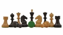 Jeu D'Échecs Russe En Buis Et En Bois D'Ebène 13 Jeu D'Échecs Russe En Buis Et En Bois D'Ebène -Internationalité Échecs Magasin jeu echecs russe bois ebene vert
