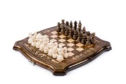 Jeu D'Échecs Russe Avec Échiquier Réversible En Backgammon