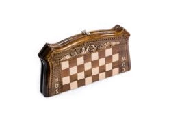 Jeu D'Échecs Russe Avec Échiquier Réversible En Backgammon -Internationalité Échecs Magasin jeu echecs russe rustique