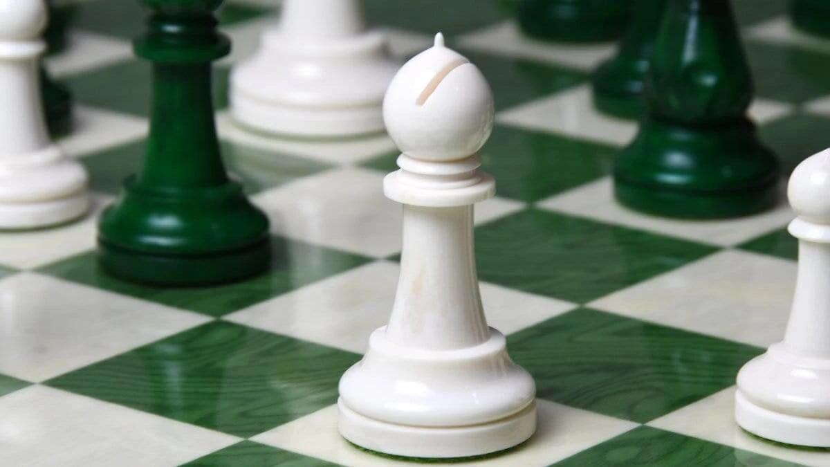 Jeu D'échecs Vert En Os De Chameau 8 Jeu D'échecs Vert En Os De Chameau – Image 6