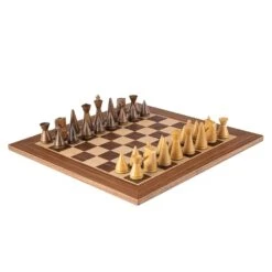 Echiquier Moderne En Noyer Et Jeu D'échecs -Internationalité Échecs Magasin noyer echiquier moderne damier