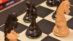 Pièces D'Échecs En Bois De Buis -Internationalité Échecs Magasin pieces dechecs en buis noirs