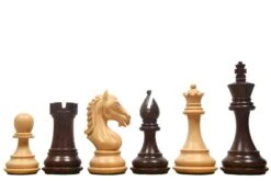 Pièces D'Échecs Lestées En Bois De Rose