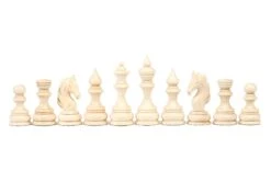 Pièces D'Échiquier En Bois -Internationalité Échecs Magasin pieces dechiquier pions blancs